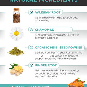Suplementos para el cuidado de la salud de mascotas de Etiqueta Privada, masticables suaves calmantes para ayudar a reducir la <span class=keywords><strong>ansiedad</strong></span> por separación - Product Image 3