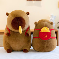 Peluche Capybara Grande Taille, Adorable Peluche Kapibara-san pour Filles, Cadeau d'Anniversaire, Poupée Animale Kawaii