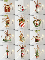 Ornement de Noël en résine mignon en forme de chien, polyvalent pour la décoration et les cadeaux de fêtes, idéal pour les sapins de Noël et les décors de fête