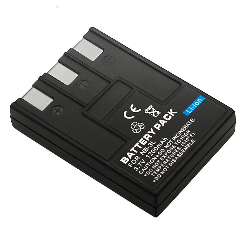 New Brand Camera Battery NB-3L NB3L 3L For Canon IXY IXUS II 700 750 600 SD100 SD10 SD20 SD500 Rechargeable Lithium Battery
