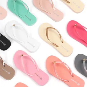 Kustom Kualitas Tinggi Warna-warni Sandal Pantai Anti Slip Nyaman Sandal Jepit Grosir