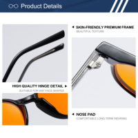 Lunettes de protection contre la lumière bleue TR90 de haute qualité avec verres PC orange-rouge pour favoriser le sommeil et protéger des radiations, idéales pour l'ordinateur et le gaming