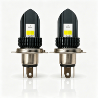 Système d'éclairage moto compatible Canbus, ampoules H4, 3000LM 6500K 9003 HB2 avec un profil de faisceau parfait