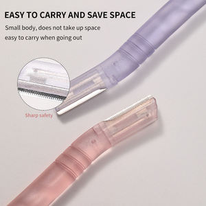 Di alta qualità in acciaio inox lama riutilizzabile di sicurezza per sopracciglia <span class=keywords><strong>rasoio</strong></span> per capelli viso per capelli <span class=keywords><strong>rasoio</strong></span> Set per le signore LLT05 - Product Image 3