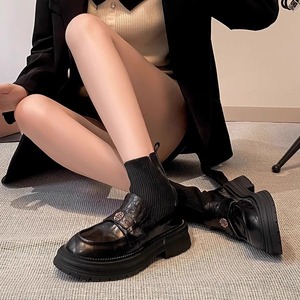 Botines de Plataforma Versátiles Retro de Alta Calidad para Mujer, Botines de Diseño de Lujo, Botines de Moda Británica - Product Image 4