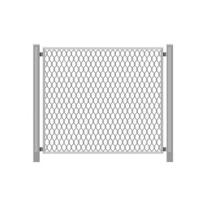 Clôture de confidentialité en mailles de chaîne revêtue de PVC H&F HF-CLF003 de 1,8 m avec résistance aux intempéries, garantie d'un an pour les terrains de sport - Product Image 1