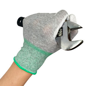 13 Gauge Antiestático Poliéster Knit Poliuretano Mergulhado Fibra De Carbono ESD <span class=keywords><strong>Top</strong></span> Dedo Mão Braço Proteção Luvas de Trabalho - Product Image 4