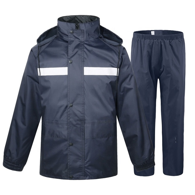 Reflective Durable Waterproof Motorcycle Breathable Waterproof Rain Coat Suit