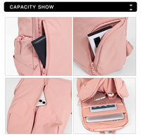 Nouveau sac à dos pour ordinateur portable unisexe imperméable en nylon avec doublure en polyester, sangle antivol à chaîne pour l'école, les voyages et les activités de plein air