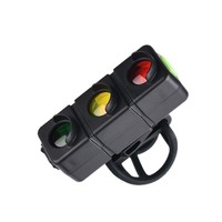 Luz Trasera LED de Tres Colores para Bicicleta, Carga USB, Advertencia de Seguridad para Ciclismo al Aire Libre, Luz de Tráfico, Material ABS, Diseño Creativo