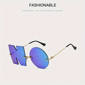 Gafas Elegantes sin Montura para Mujer con Extremos Espejados, Sin la Marca de Lujo - Product Image 5