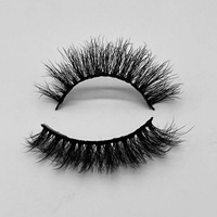 Vente en gros 15mm naturel court cils de vison marque privée naturel faux cils de vison luxe végétalien cils individuels
