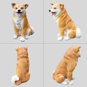 <span class=keywords><strong>Estatua</strong></span> de Perro <span class=keywords><strong>Shiba</strong></span> <span class=keywords><strong>Inu</strong></span> Realista de Resina, Figura de Animal Realista para Decoración de Interiores, Exteriores, Jardín, Césped, Patio y Hogar - Product Image 3