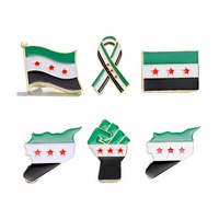 Badges en émail personnalisés drapeau national, gravés au laser, écologiques, modernes, styles variés, drapeau flottant, carte rectangulaire, poing, cadeaux
