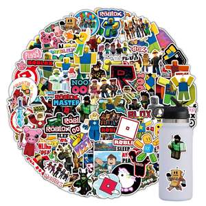 50-100 Adesivi Graffiti <span class=keywords><strong>Roblox</strong></span> per Mondo Virtuale, Laminazione Lucida, Stampa Digitale, Decorativi in PVC Impermeabile per Cartoni Animati, Transfrontalieri - Product Image 6