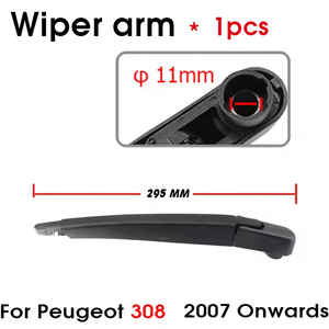 Set Tergicristallo Posteriore per Auto, Braccio e Spazzola Tergicristallo Posteriore a Montaggio Diretto per <span class=keywords><strong>Peugeot</strong></span> <span class=keywords><strong>308</strong></span> dal 2007 in poi - Product Image 5