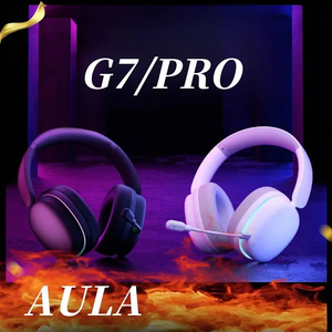 <span class=keywords><strong>Auriculares</strong></span> <span class=keywords><strong>Inalámbricos</strong></span> para Juegos AULA G7Pro, 3 Modos, BT 2.4G, Cableados, Sonido Envolvente 7.1, Cancelación de Ruido ANC, para PC, PS4, <span class=keywords><strong>Xbox</strong></span> - Product Image 2