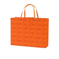 Boîte de rangement magnétique carrée de luxe orange recyclable avec logo personnalisé Doublure en carton ondulé avec éponge pour parfum