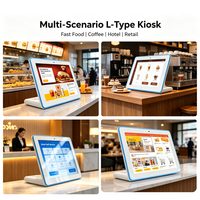 Sistema de Pedidos para Restaurantes con Pantalla Táctil en Forma de L de 10 Pulgadas, RJ45, NFC, Cámara, Tableta Android Inteligente para el Hogar