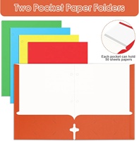 Carpeta de Presentación de Documentos Comerciales Personalizable en Color, Tamaño A4, Impermeable, Papel Suave al Tacto, Opción de Logotipo Personalizado para Oficina/Hogar