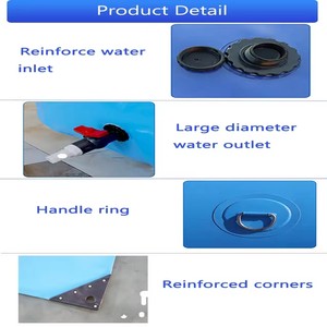 100m3 CE nhà máy giá rẻ bền UV có thể gập lại TPU bàng quang bể PVC deposito Flex Para purines sụp đổ bể nước bể bơm hơi - Product Image 5