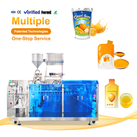Hoge snelheid automatische Doypack verpakkingsmachine voor fruitpuree, voorgemaakte zakjes verpakkingsmachine, sapvulfles- en verzegelmachine