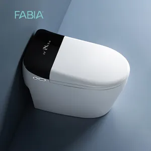 Lantai berdiri otomatis flush elektrik toilet wc toilet pintar dengan tangki air bawaan