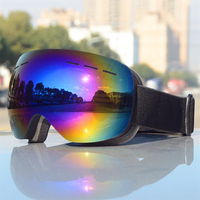 Vente en gros directe usine – Lunettes de ski anti-buée personnalisées populaires UV400 pour sports de neige – Équipement de ski d'hiver