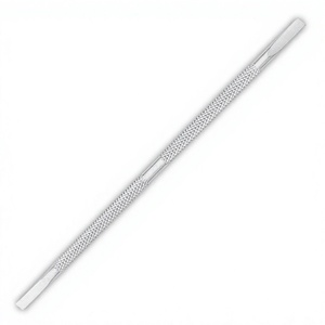 Pousse-cuticules double embout en acier inoxydable réutilisable, outil de manucure à double tête, personnalisez vos logos - Product Image 3