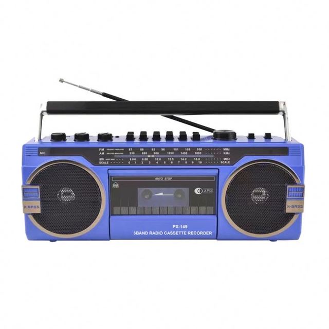 Factory Cheap Big 1980 Portable Cassette Shaped Mp3 Player Cassette Recorder Player With Am Fm Sw Radio