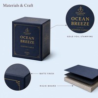 Boîtes personnalisées pour bougies parfumées d'aromathérapie en carton kraft, emballage cadeau, vente en gros, présentoir de comptoir raffiné pour boutiques