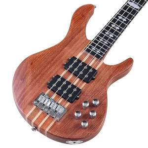 Bajo eléctrico activo para diestros de 43 pulgadas, 4 cuerdas, rendimiento profesional, cuerpo mate Sapele, diapasón de ébano de arce - Product Image 2