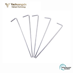 สมอบกเหล็กกล้าไร้สนิมยี่ห้อ Yachuangxin ขนาด 13 นิ้ว รูปตัว L สำหรับตั้งแคมป์กลางแจ้ง คุณภาพอุตสาหกรรม ด้ามจับโลหะ ใช้ได้ทุกฤดู - Product Image 1