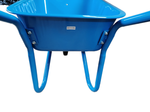 Carretilla de bandeja galvanizada profunda de 90L WB5009 con rueda de aire neumática 4,00-8 Material de metal de alta calidad para el mercado de Egipto - Product Image 2