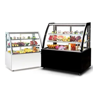 Mini Mostrador de vidrio pastel enfriador pantalla escaparate enfriador refrigerador precio