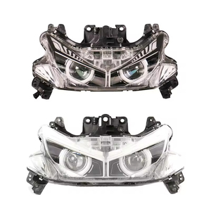 Feux avant à LED haute luminosité en alliage d'aluminium aéronautique beige DD78 à 2 lentilles pour motos Yamaha NVX155 AEROX155, phare antibrouillard - Product Image 1