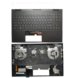 Carcasa Superior con Reposamanos y Teclado Retroiluminado con Distribución US/<span class=keywords><strong>RU</strong></span>/FR/SP/LA/IT/HB para HP Omen 15-EN EK TPN-Q238 Q236 Q208 Negro - Product Image 2