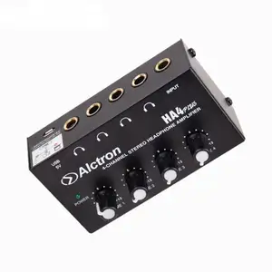 Alctron Ha4plus 4Channel Portable Headphone Mini Mixer Amplifier Monitoring Sound Stereo Compact USB Audio Interface Goodquality