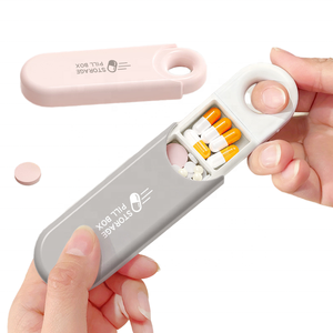 Wholesale Medibox Portable Mini Plastic Pill Dispenser Case Travel-friendly <b>Waterproof</b> 3 Grids <b>Storage</b> <b>Box</b> for Daily Weekly Use - Product Image 2