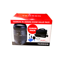 Caja de Cartón Corrugado Impresa a Todo Color para el Paquete de Accesorios del Lente de Cámara Tamron 70-300mm