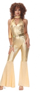 Disfraz Retro de los 70 para Fiesta Hippie Disco de Halloween, Disfraz de Poliéster para Espectáculo de Hip Hop y Baile de Graduación - Product Image 3