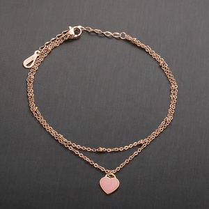 In acciaio inossidabile popolare bracciale estivo caviglie impermeabili placcate in <span class=keywords><strong>oro</strong></span> <span class=keywords><strong>rosa</strong></span> - Product Image 4