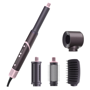Fer à boucler anti-frisottis à ions négatifs avec pointe rotative à air froid pour un coiffage professionnel et sûr - Product Image 1