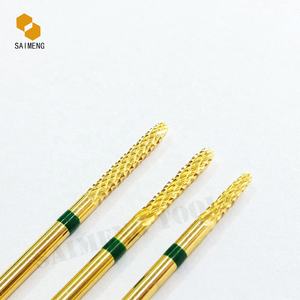 Mũi Khoan Nha Khoa Cacbua Vonfram Tốc Độ Cao Chất Lượng Hàng Đầu Mũi Khoan Phẫu Thuật Nha Khoa Bằng Thép HP Màu Vàng Kim - Product Image 5