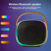 Conception professionnelle avec éclairage LED RVB, entrée AUX, double microphone KTV, commande vocale pour enceinte Bluetooth d'extérieur