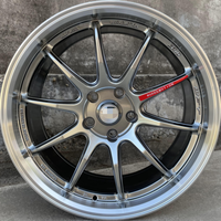 Jantes en alliage DQ022 18x8,5 pouces ZR10 Hyper Black Machined Lip 5x108 5x112 PCD, jantes sport pour voitures particulières
