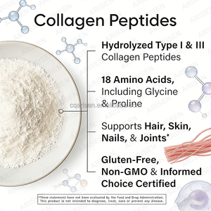 Poudre de peptides de <span class=keywords><strong>collagène</strong></span> OEM non aromatisée, la meilleure source de protéines <span class=keywords><strong>pour</strong></span> les <span class=keywords><strong>articulations</strong></span> et la peau, provenant de bovins nourris à l'herbe et élevés en pâturage. - Product Image 2