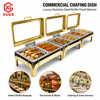 Matériel de maintien au chaud et de service pour événements de mariage : Réchauds de buffet rectangulaires et ensembles de chafing dishes à vendre