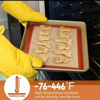 Tapis de cuisson en silicone résistant Outils de cuisson au four jetables Fournitures de décoration de gâteaux