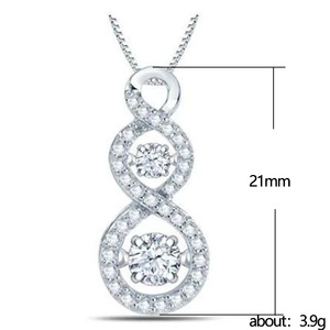 Collana con Ciondolo a Forma di Otto Cavo per Donne, Gioiello Semplice e Alla Moda - Product Image 2